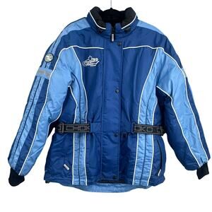 VTG Y2K Choko Trail Star Ski Jacket Womens L Blue Snowmobile Gorpcore Snowboard